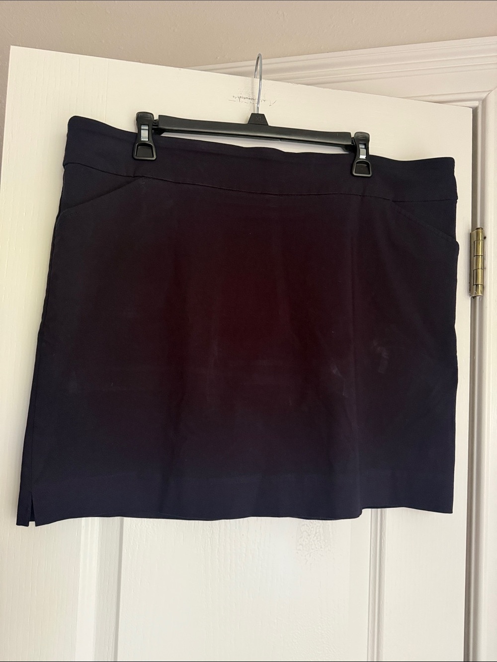 Coral Bay Navy Blue Mini Skirt with Clean Lines